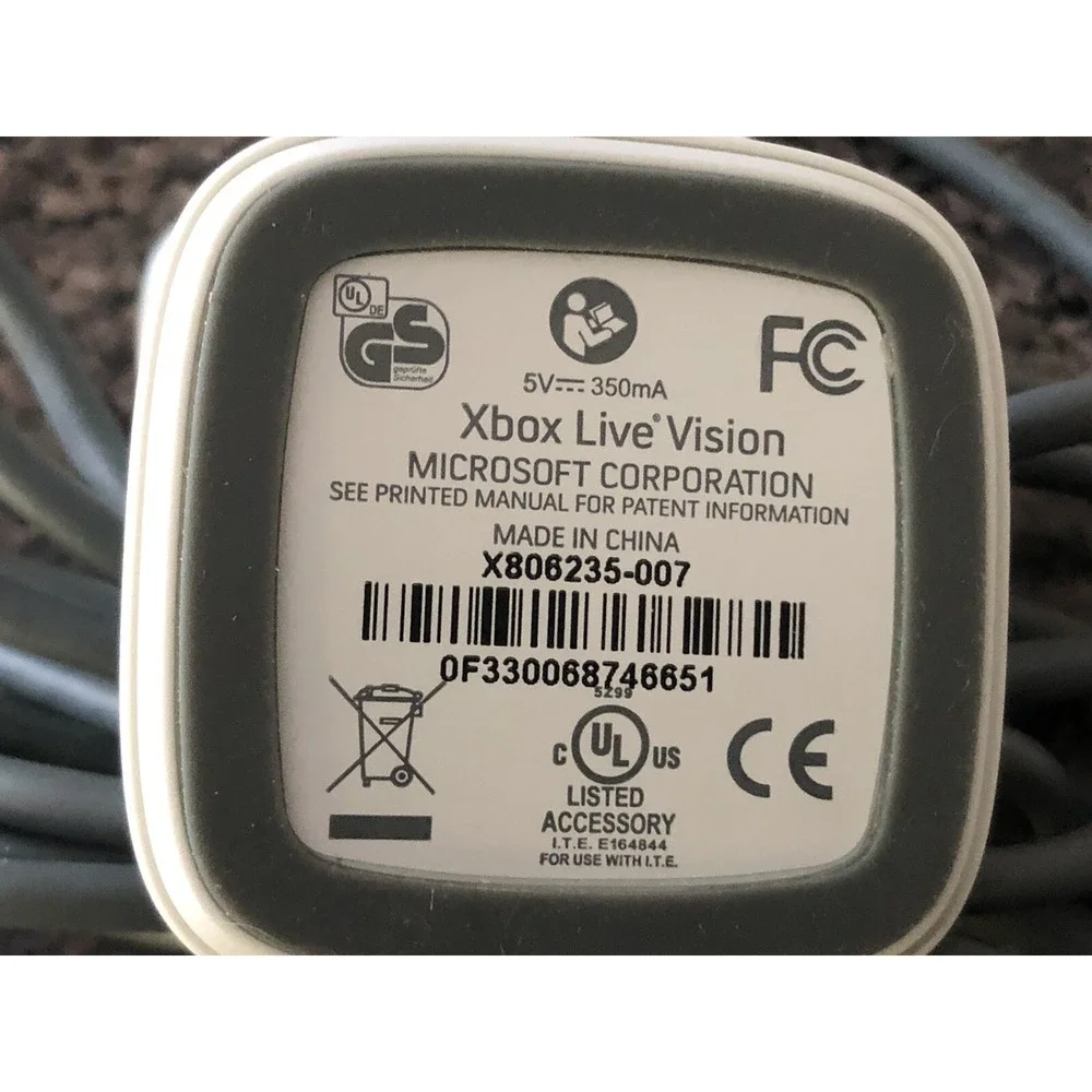 Microsoft Xbox 360 Official Live Vision Camera USB Webcam OEM